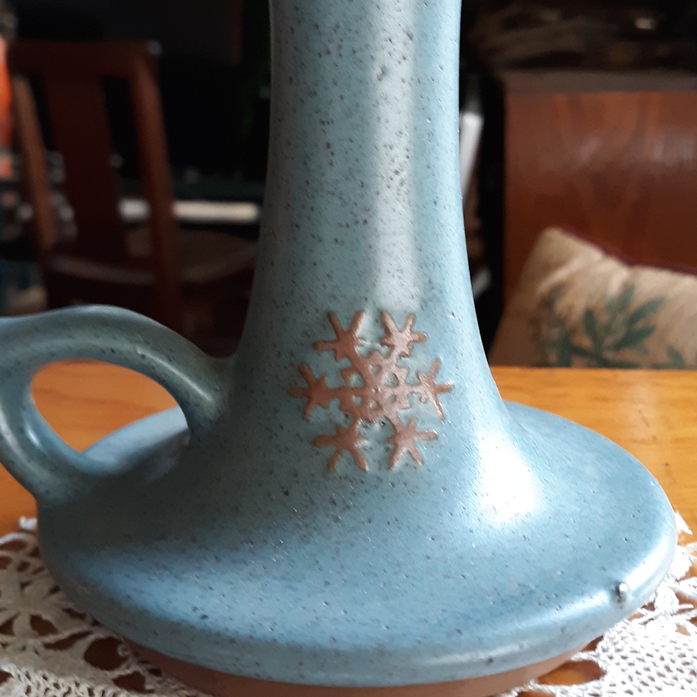 Vintage Vermont Goss Pottery Candlestick